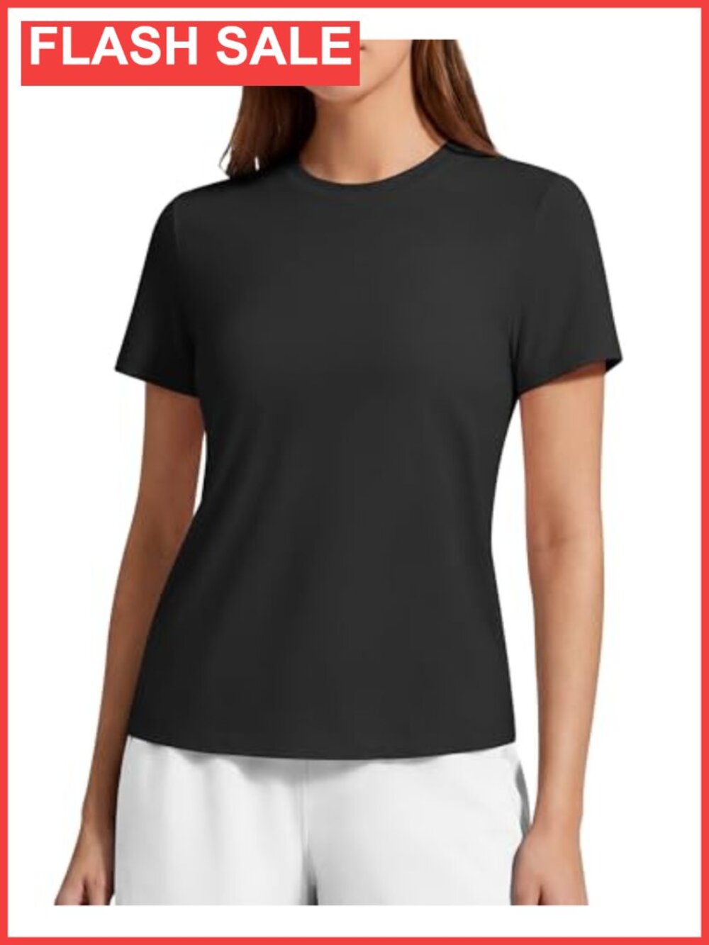 Soft Lyocell Quick Dry Workout T-Shirt Crew Neck Relaxed Fit